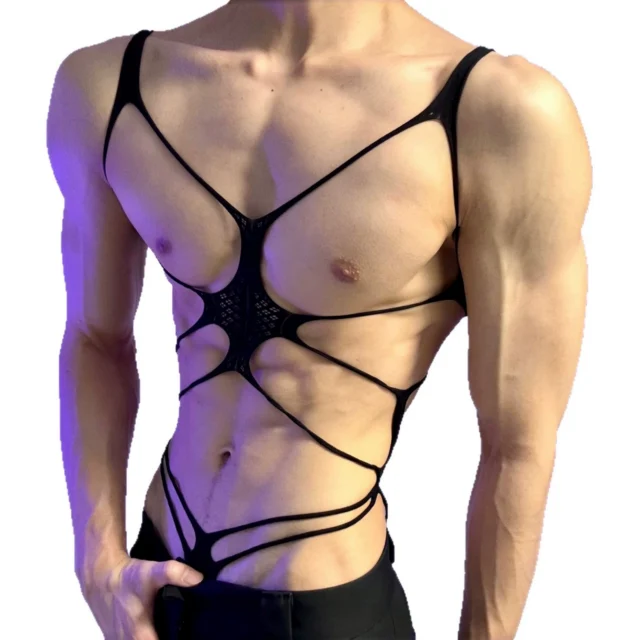 Lencería Masculina de Malla para Talla Grande